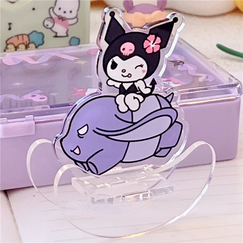 Đồ Chơi Ngựa Bập Bênh Mini Bằng Acrylic Trong Suốt Dễ Thương Để Bàn Trang Trí Học Sinh