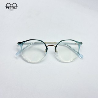 Gọng kính đa giác Trimyli Eyewear màu 2 line thể hiện cá tính riêng, form kính đẹp thời thượng kính thời trang/kính cận