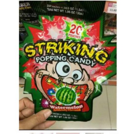 [HOT Sale] Combo 2 gói Kẹo nổ Striking Hongkong 30gr các vị