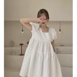 Đầm babydoll thắt nơ lưng