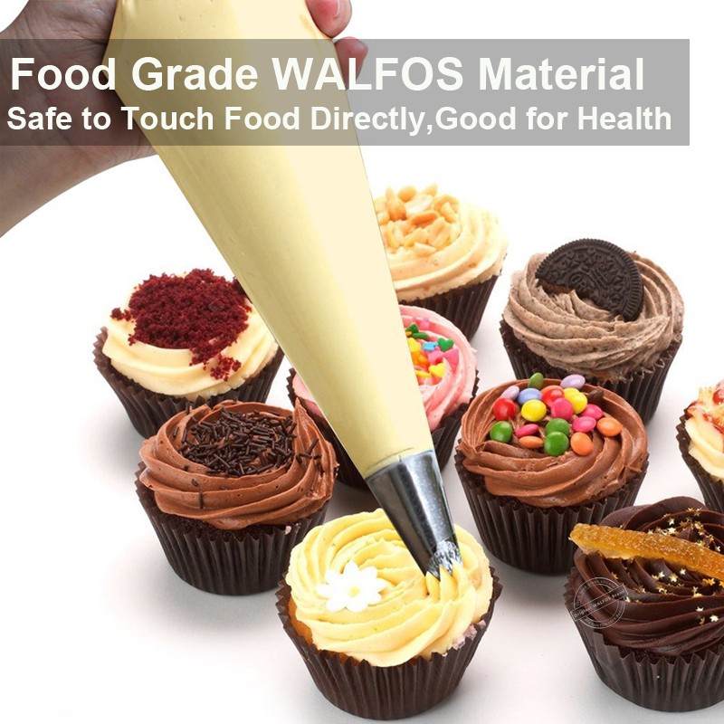 Set 100 Túi Bắt Kem Walfos Dùng Một Lần Dùng Trang Trí Bánh