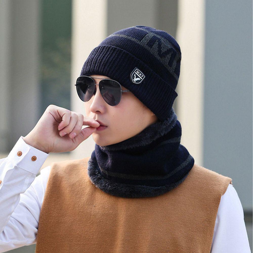 Mũ Len Beanie Dày Cho Nam Và Nữ