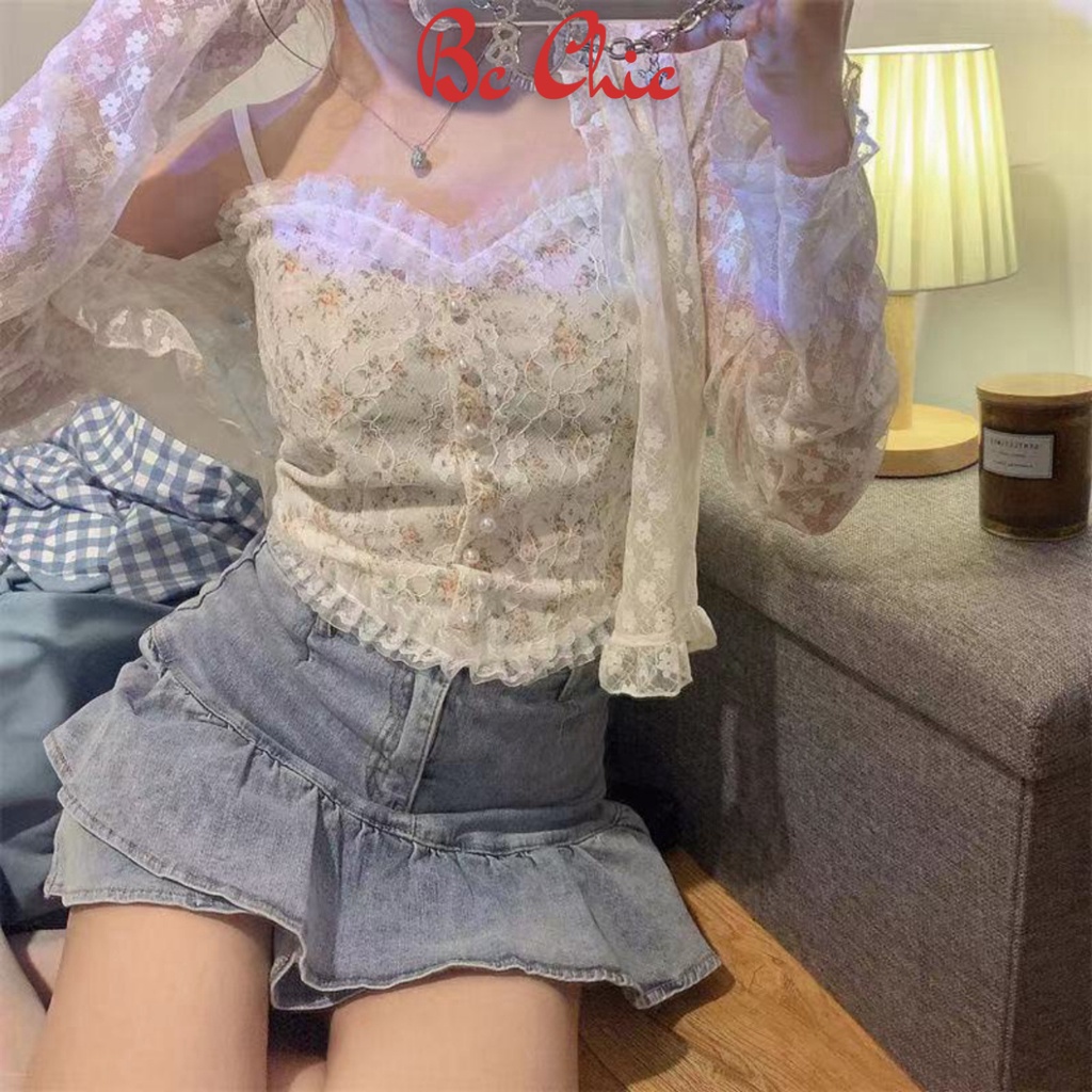 Áo Lót Nữ - Áo bra Nữ ren hoa công chúa gợi cảm tôn vòng một sexy quyến rũ mã B 1202 BC_CHIC LINGERIE