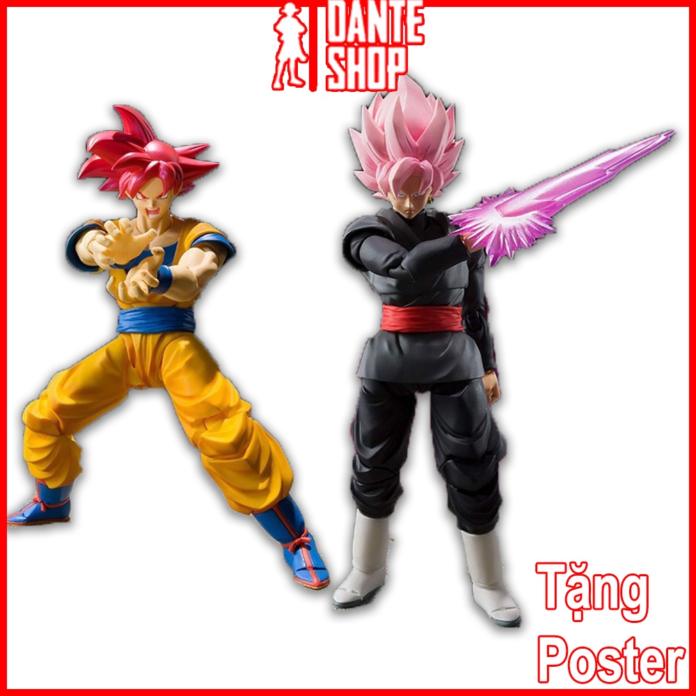 Figmar Dragon Ball SHF Goku God, Goku Rose 16cm fullbox