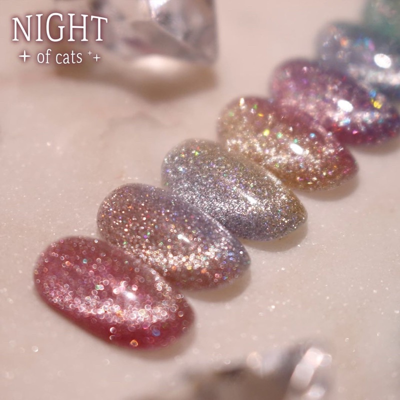 Sơn mắt mèo kim cương flash Night of cat