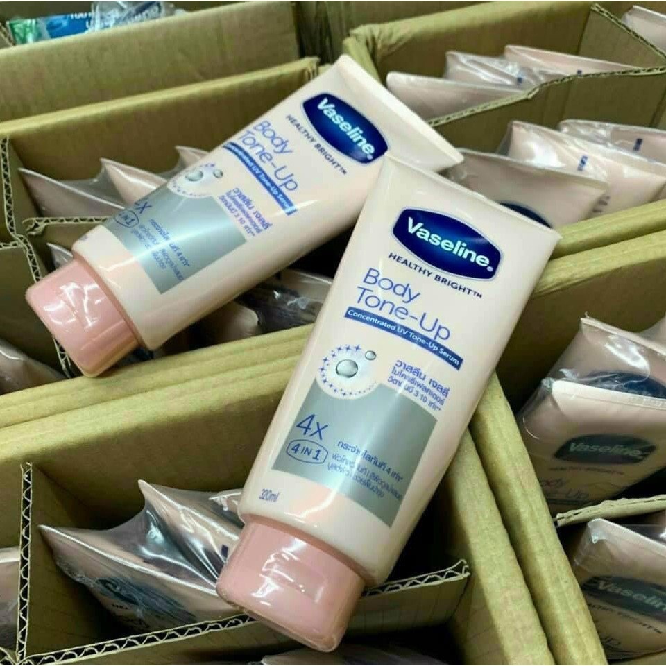 Dưỡng Thể Vaseline Tone Up Ban Đêm 4X - Siêu Trắng Nâng Tông Da Healthy Bright 320ml | BigBuy360 - bigbuy360.vn