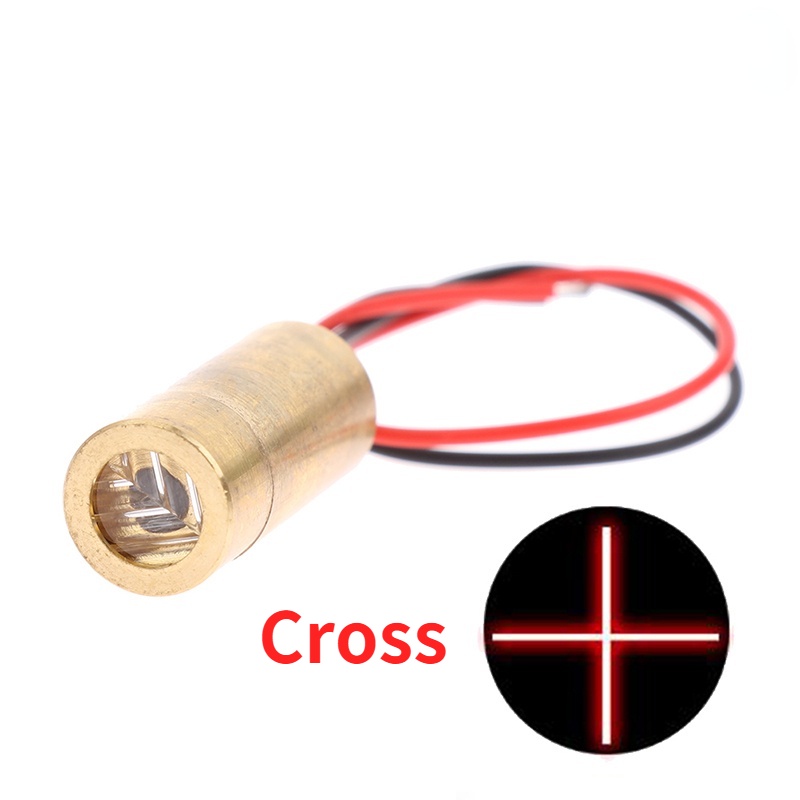 Mô Đun Đèn Laser 650nm 9mm 3V 50mW Đầu Đồng Đỏ