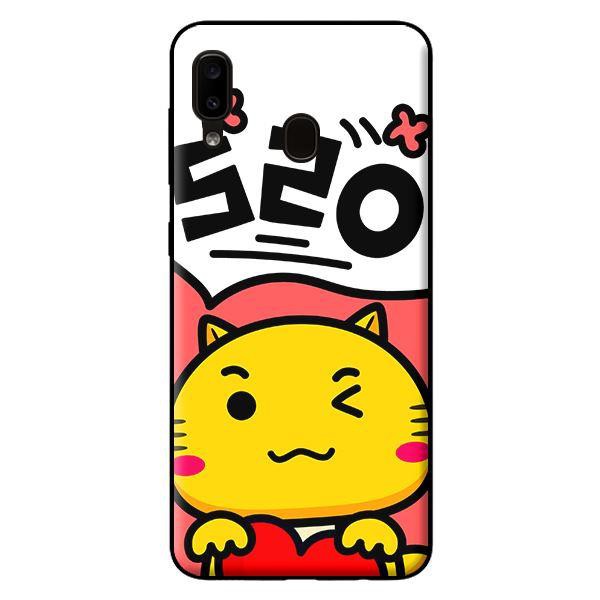 Ốp Lưng Samsung A20 - Mèo Vàng