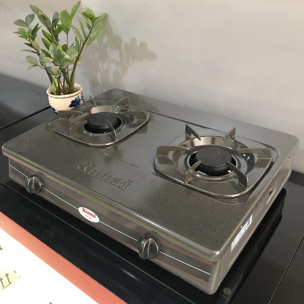Bếp gas dương 2 lò Rinnai RV-365G-N (Xám)