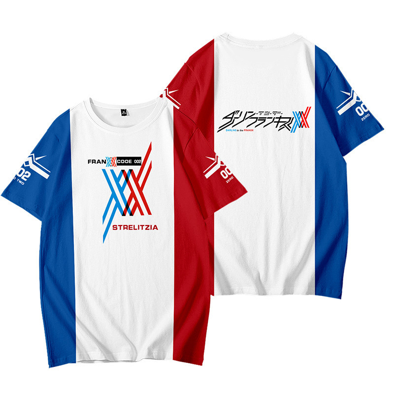 Áo thun tay ngắn in hình nhân vật anime Darling In The Franxx Zero Two 02 nhiều kiểu tùy chọn