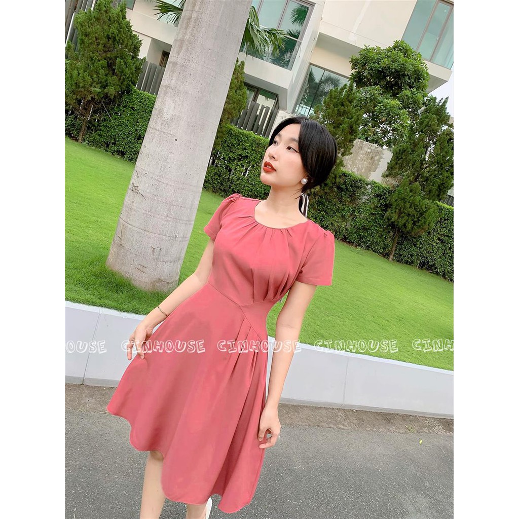 Đầm xòe nhấn eo Dyna 1501 CIN HOUSE