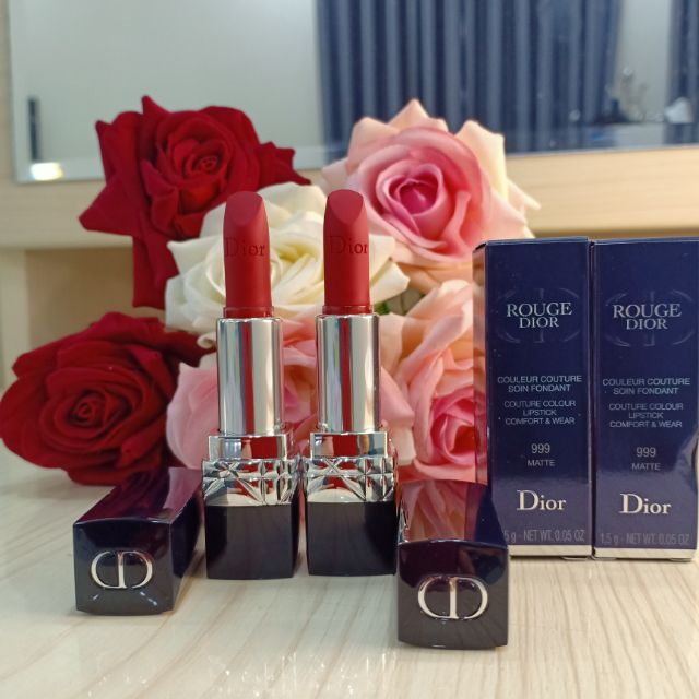 Son nữ Dior Rouge 999 mini Auth 💯%