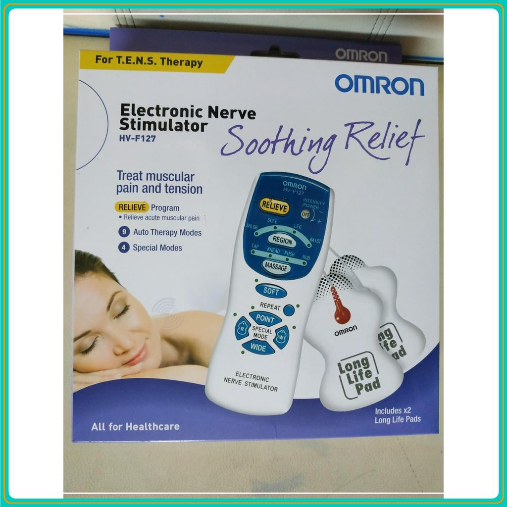 MÁY MASSAGE XUNG ĐIỆN OMRON HV-F127 - HÀNG CHÍNH HÃNG BẢO HÀNH 2 NĂM