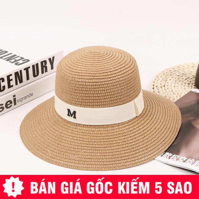 Nón Cói Đi Biển Phối Chữ M Thanh Lịch P2118