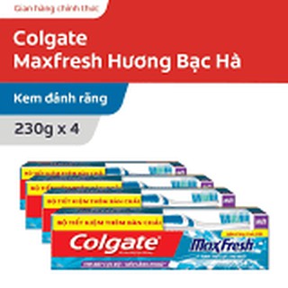 (Tặng kèm 1 bàn chải)Kem đánh răng Colgate Maxfresh hương bạc hà 230g