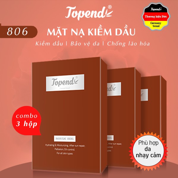 (SET 3 HỘP) MẶT NẠ 806 CẤP ẨM DƯỠNG DA KIỀM DẦU