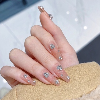 Bịch Đá Chân Nhọn Trắng Pha Lê Đính Móng