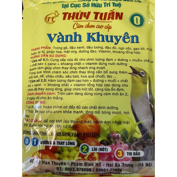 Cám chim vành khuyên số 1 Thúy Tuấn 100g