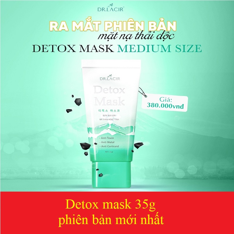 Mặt Nạ Thải Độc Detox Mask Drlacir DR LACIR 35g -Giúp làm sạch da,thải độc da,làm mềm mịn da