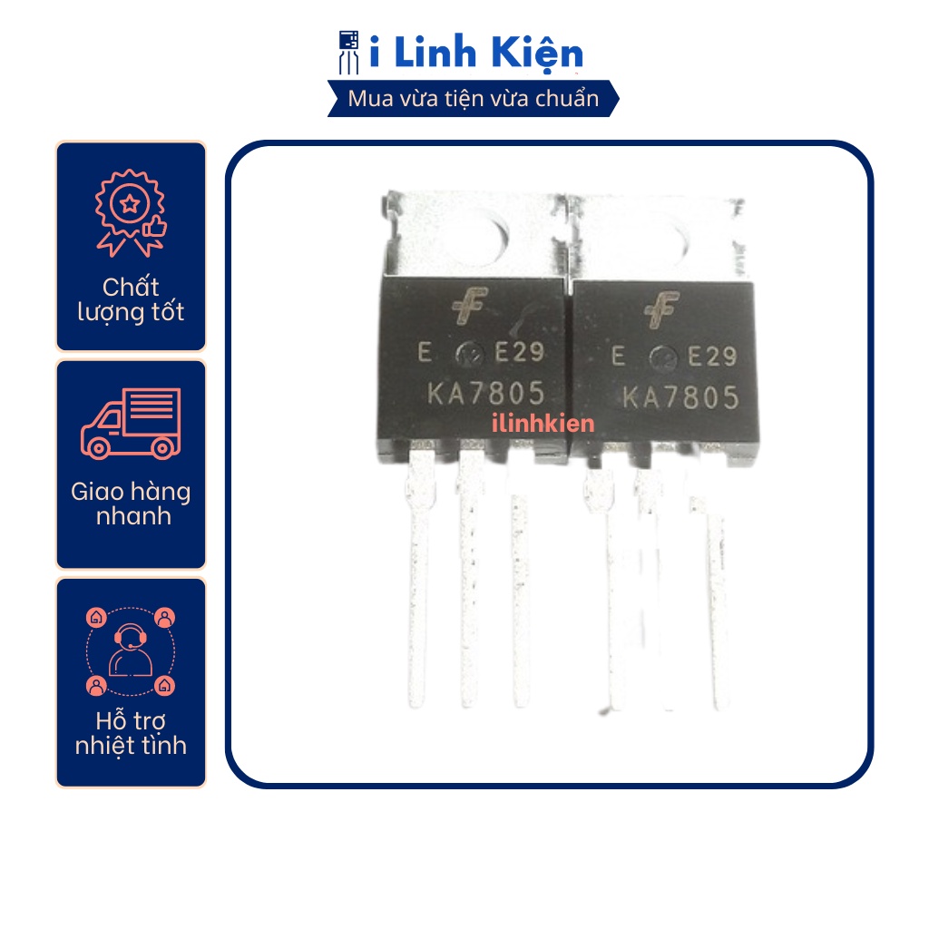 KA7805 ổn áp 1.5A 5V TO-220 chính hãng Fairchild