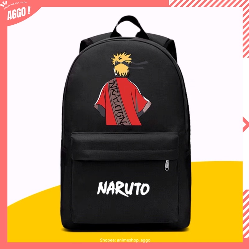 Balo đi học Naruto, Balo Uchiha Sasuke Uzumaki Naruto Itachi nam nữ unisex cực đẹp