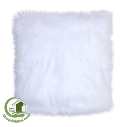 Thảm lông xù màu trắng - thảm trang trí - chụp hình ảnh