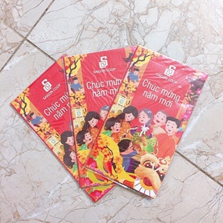 Bao lì xì hàng tặng coop , lotte , bia sài gòn