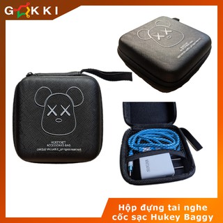 Hộp đựng tai nghe, phụ kiện cáp cốc sạc chống sốc chống nước Hukey Baggy loại xịn