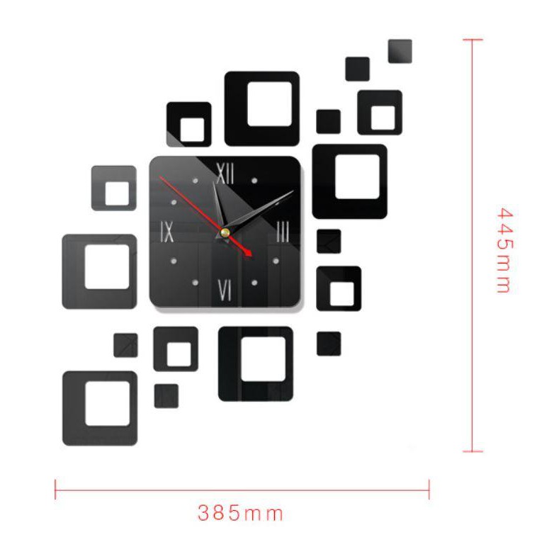 Đồng hồ dán tường TARIC 3D độc đáo