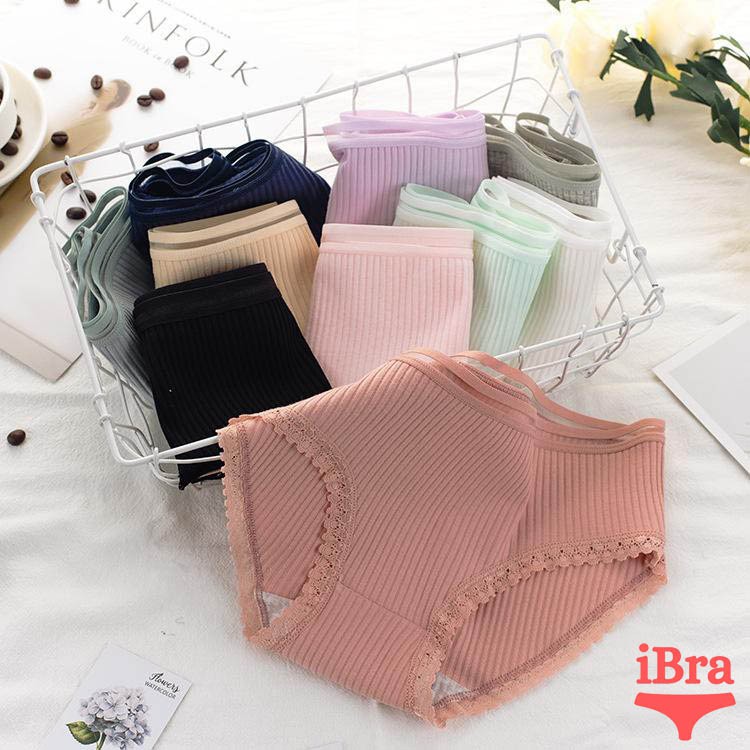 Quần lót nữ Cotton tăm cạp viền kháng khuẩn Nhật Bản chất co giãn | BigBuy360 - bigbuy360.vn