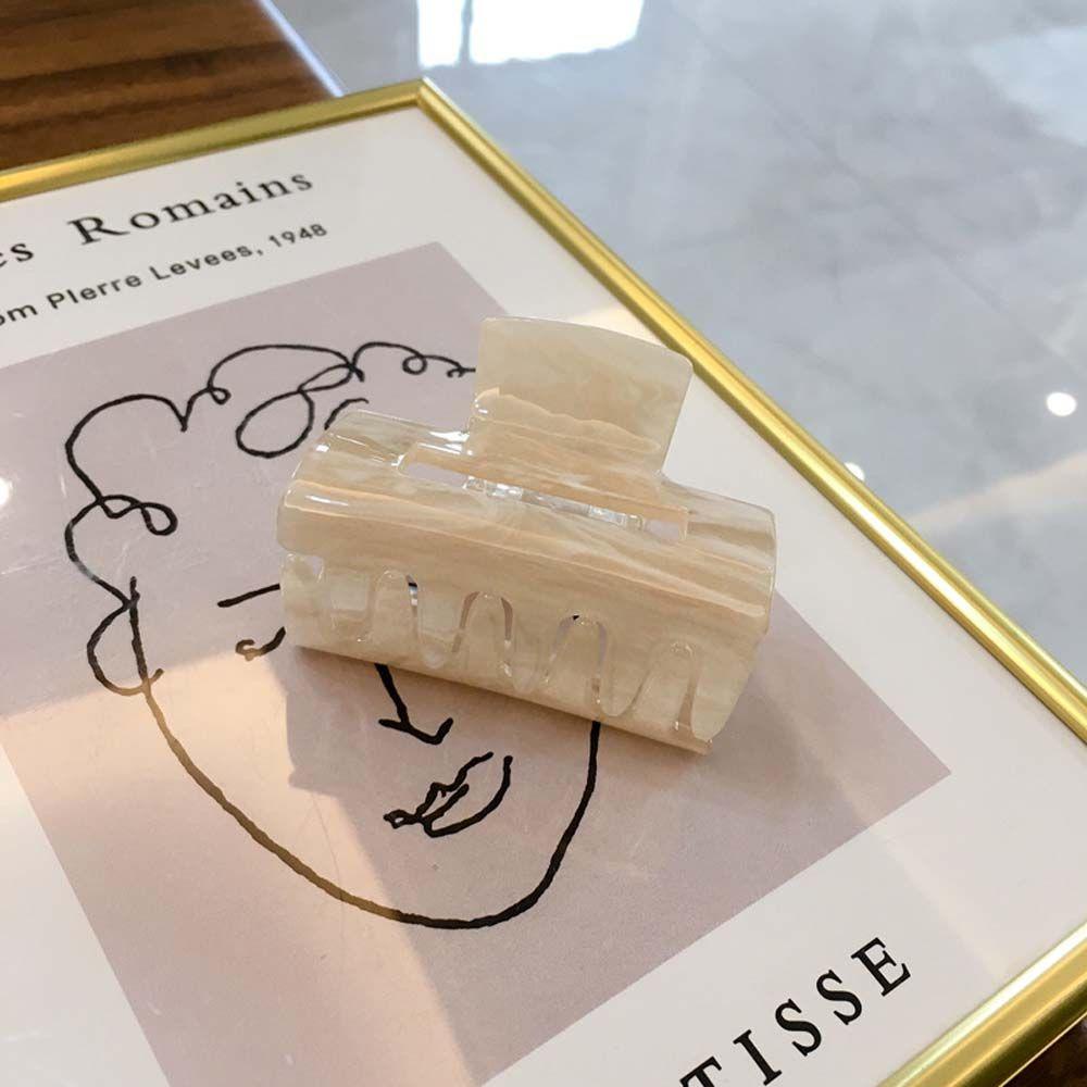 Kẹp Tóc Càng Cua Hình Vuông Bằng Acrylic Lấp Lánh Cho Nữ