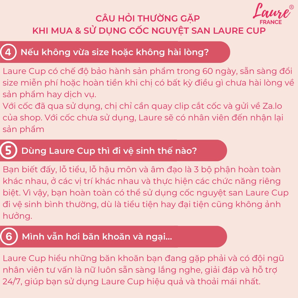 Cốc nguyệt san Laure Cup chính hãng