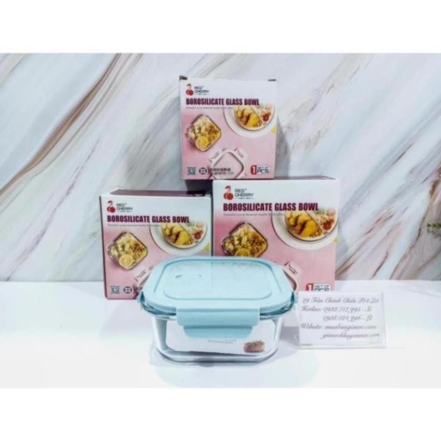 [SIÊU RẺ] Hộp Thủy Tinh Chịu Nhiệt Vuông 520ml/ Tròn 620ml/ Chữ Nhật 640ml - Chống Tràn - Đựng Thực Phẩm, Hộp Mang Cơm
