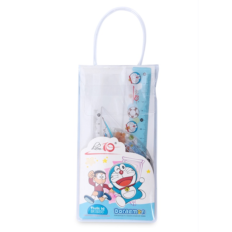 [Giao hỏa tốc] Bộ thước Điểm 10 𝑻𝒉𝒊𝒆̂𝒏 𝑳𝒐𝒏𝒈 TP-SR09/DO hình Doraemon