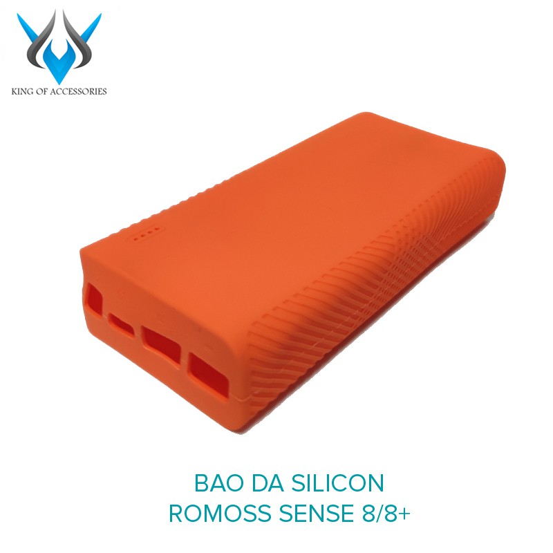 Bao da silicon dành cho pin dự phòng sense 8/ 8+/ 8plus chống trơn trượt (4 màu tùy chọn)