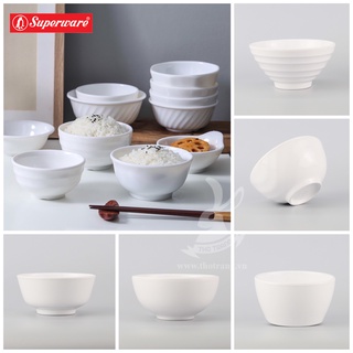 Chén cơm trắng Melamine Srithai Superware Thái Lan cao cấp