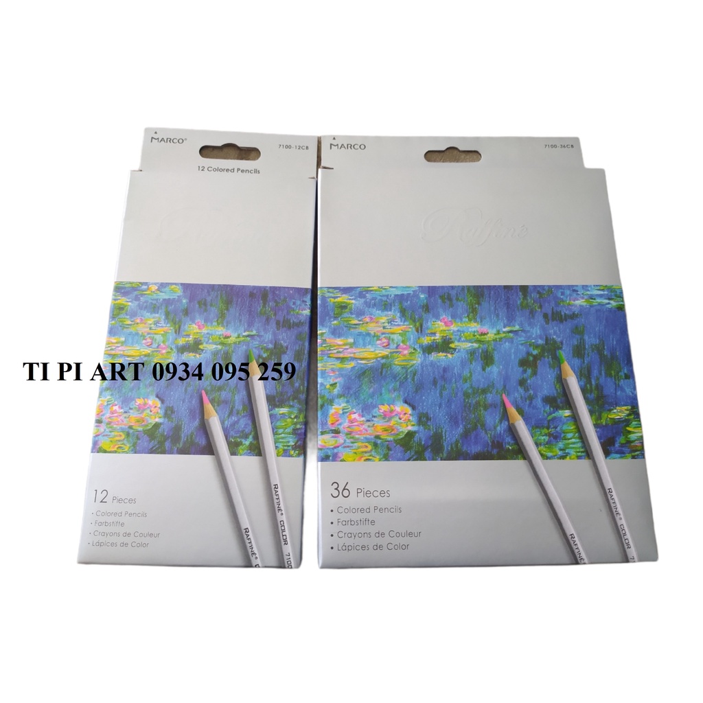 Bút Chì Màu khô Marco Raffine 12/24/36/72 màu