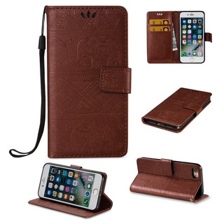 Elephant Case For Apple iPhone 7 Flip Wallet Leather Cover Phone Case