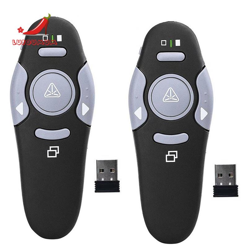 Set 2 Bút Trình Chiếu Không Dây Cổng USB Kèm Điều Khiển Từ Xa Cho Pc Mouse