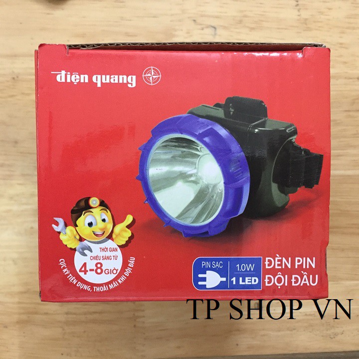 Đèn Pin Đội Đầu Điện Quang ĐQ PFL12 R ( Pin sạc, 1W )