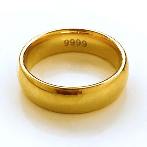 Nhẫn Đeo Tay Thép Việt Nam Nữ Màu Vàng Đồng 9999 Disuy 's Sand Gold' S Ring Em49