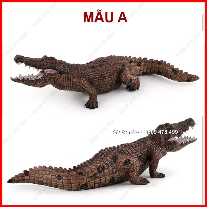 Mô Hình Động Vật Cá Sấu Size Lớn Dài 25cm - 4691