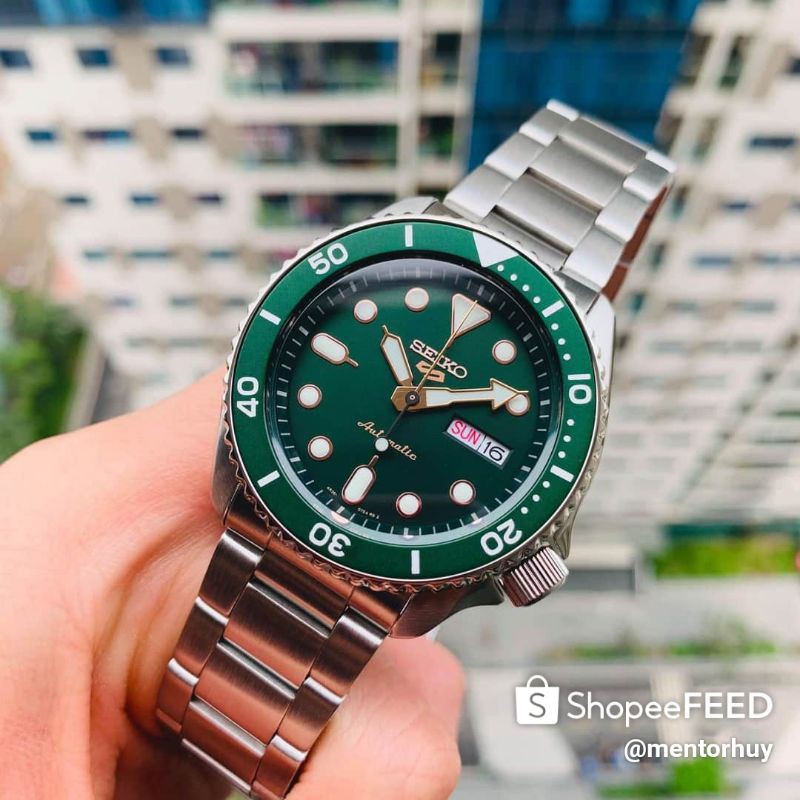 ĐỒNG HỒ NAM SEIKO 5 SPORT GREEN SRPD63K1