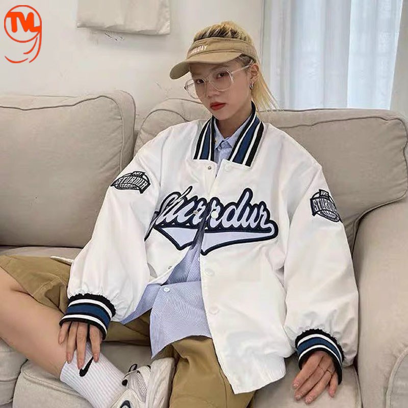 Áo bomber Jacket dù 2 lớp cao cấp TVl1999, áo khoác bomber Unisex mặc được cho cả nam và nữ áo hai lớp dày dặn from rộng