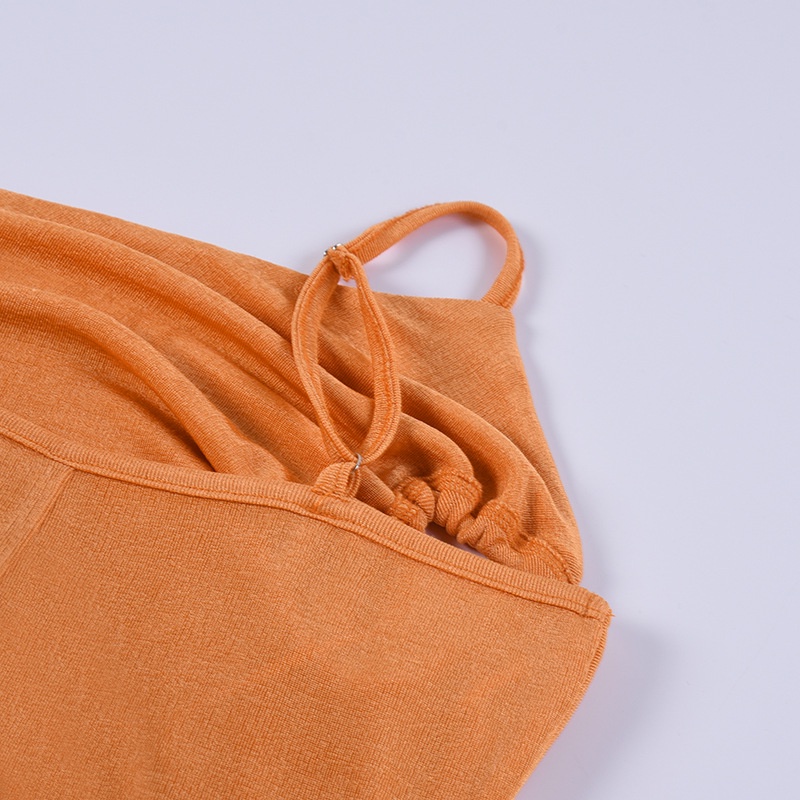 Đầm Dây Đi Biển Một Mảnh Kiểu Tam Giác Xẻ Tà Thời Trang Cho Nữ