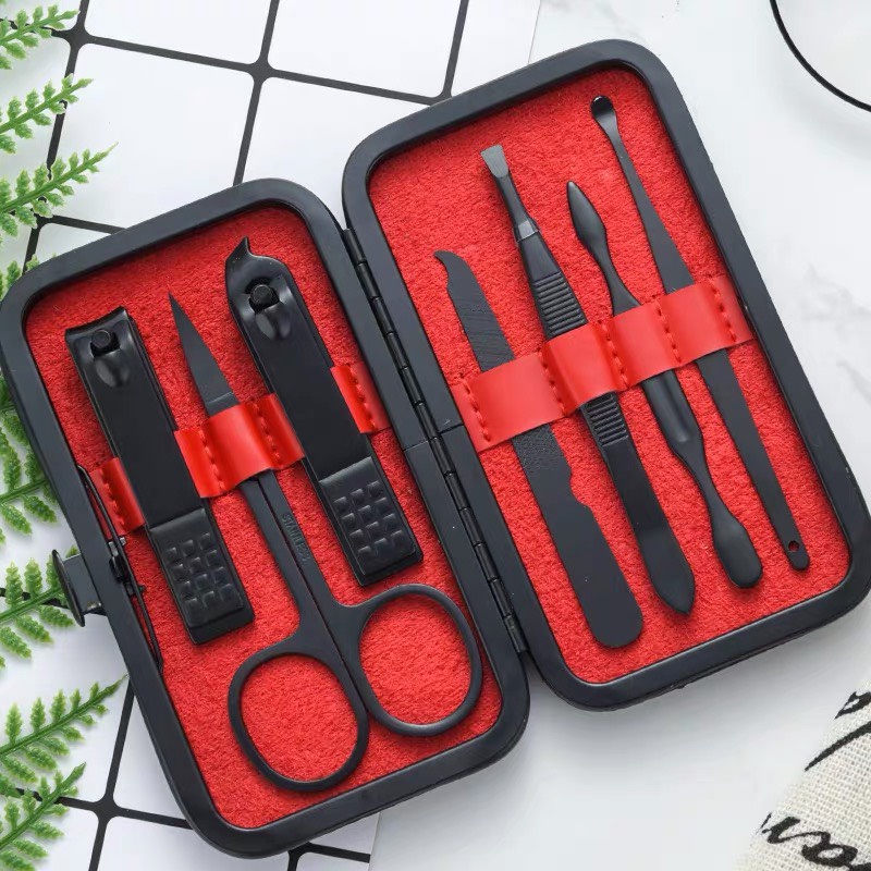 Bộ Dụng Cụ Cắt Móng Tay 7 Món Thép Không Gỉ + Hộp Đựng Cao Cấp K103