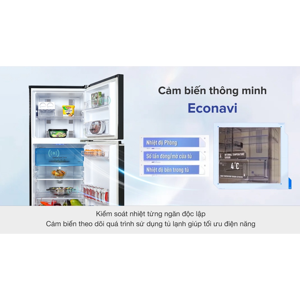 Tủ Lạnh Inverter PANASONIC 234 Lít NR-TV261BPAV-dienmaytonkho