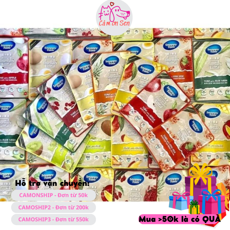 Thức ăn cho mèo ECOPETS Pate Mèo Snappy Tom vị trái cây 70g