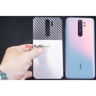 Bộ 2 Miếng dán vân Carbon mặt lưng cho Xiaomi Redmi Note 8 Pro