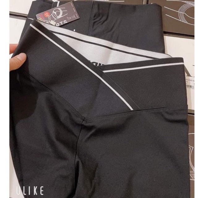 Quần legging nữ vạt chéo chất umi việt_LG002